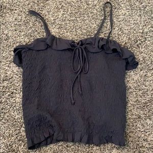 American Eagle Navy cropped tank (M)